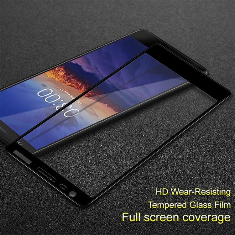 IMAK for Nokia 3.1 Full Coverage Tempered Glass Screen Protective Film - Black