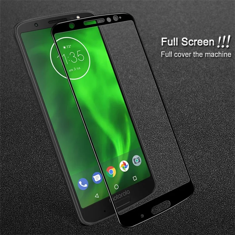 IMAK Pro+ Full Coverage Anti-explosion Tempered Glass Screen Protector for 	Motorola Moto G6 Plus