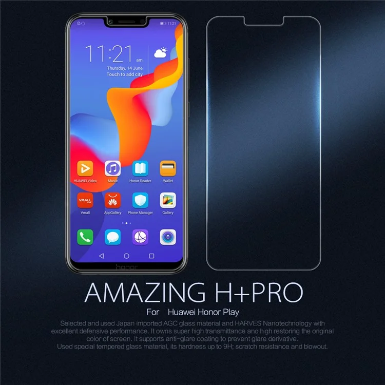 NILLKIN Amazing H+PRO for Huawei Honor Play Tempered Glass Screen Protective Film Anti-Explosion