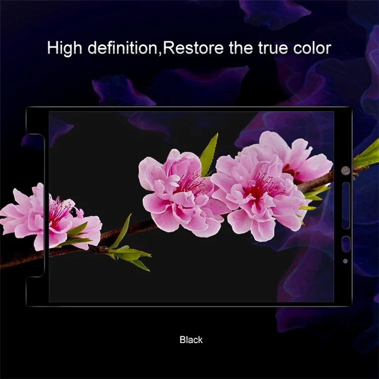IMAK Full Size Tempered Glass Screen Protector for BlackBerry Key2 - Black