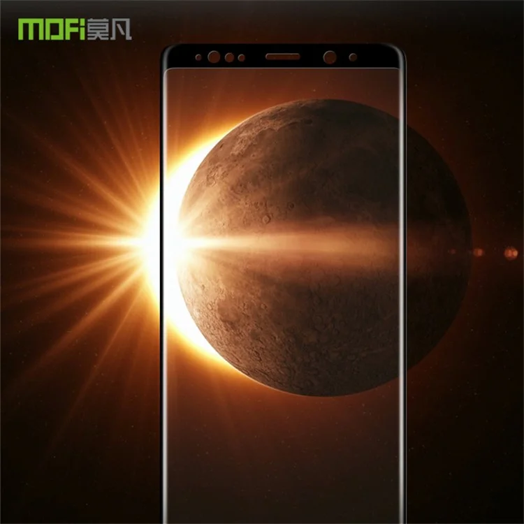 MOFI 3D Curved Complete Covering Tempered Glass Screen Guard Film for Samsung Galaxy Note 9 - Black