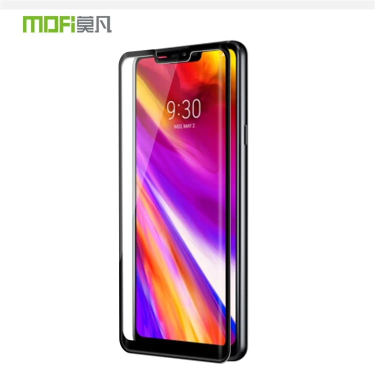 MOFI 3D Curved Tempered Glass Complete Covering Screen Guard Film for LG G7 ThinQ - Black