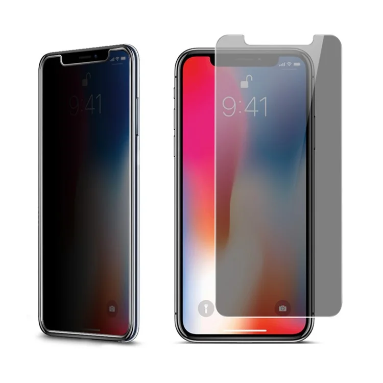 IMAK Anti-peep 9H Tempered Glass Screen Guard Film for iPhone X (Ten)