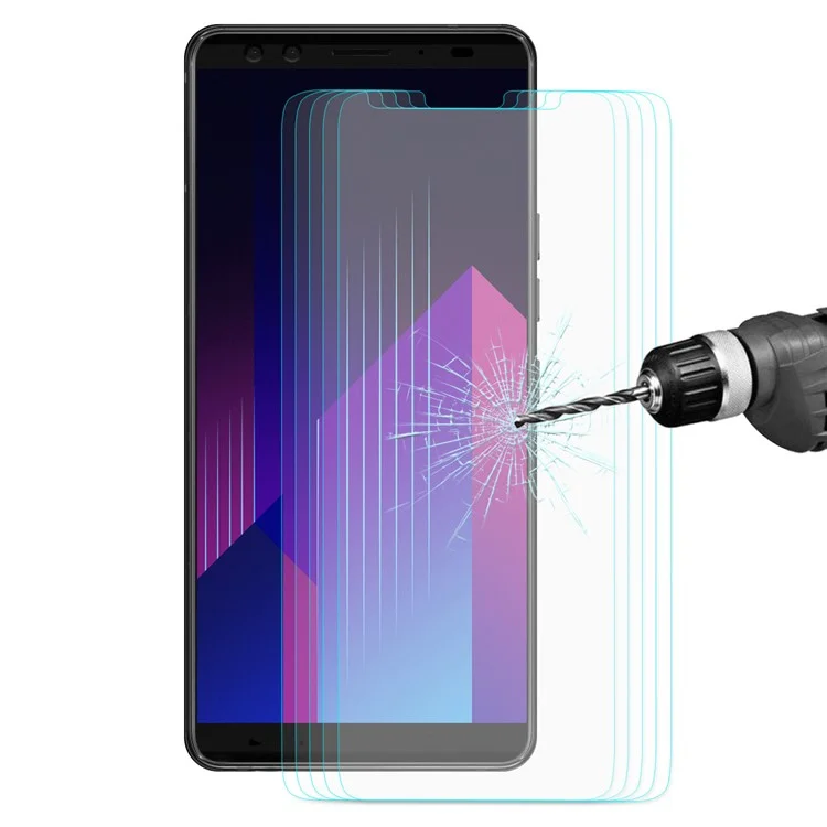 5PCS HAT PRINCE for HTC U12 Plus 0.26mm 9H 2.5D Tempered Glass Screen Protector Guard Films (Arc Edges)