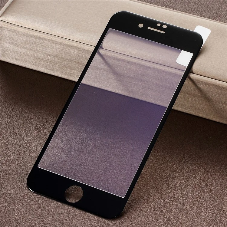 Full Coverage Anti-blue-ray Carbon Fiber Arc Edge Tempered Glass Screen Protector Film for iPhone 8 Plus/7 Plus 5.5 inch - Black