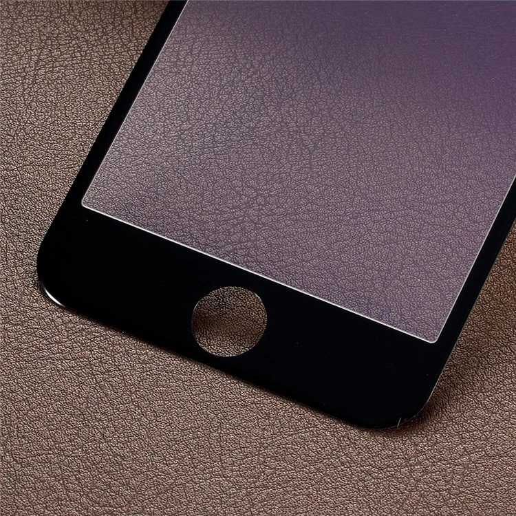 Full Coverage Anti-blue-ray Carbon Fiber Arc Edge Tempered Glass Screen Protector Film for iPhone 8 Plus/7 Plus 5.5 inch - Black