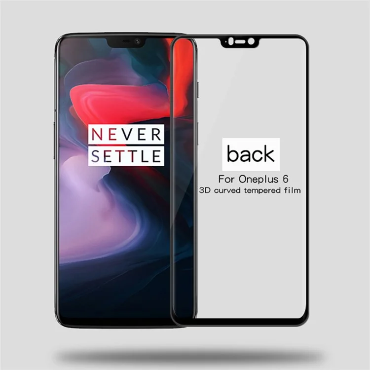 MOFI 3D Krümmungen Voller Größe Geltung Glas-Displayschutzfolie Für OnePlus 6 - Schwarz