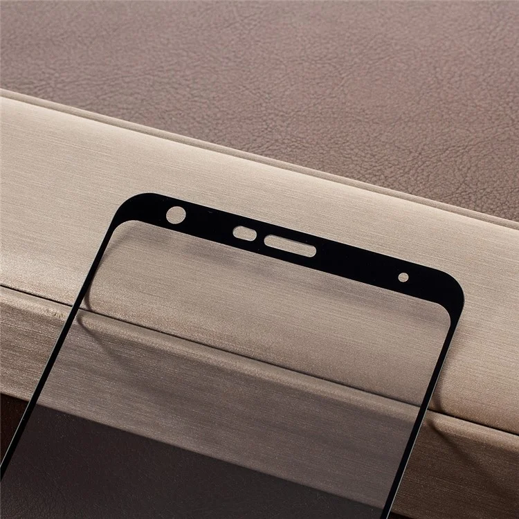 Full Size Tempered Glass Screen Protector Guard Film for LG Q Stylus - Black