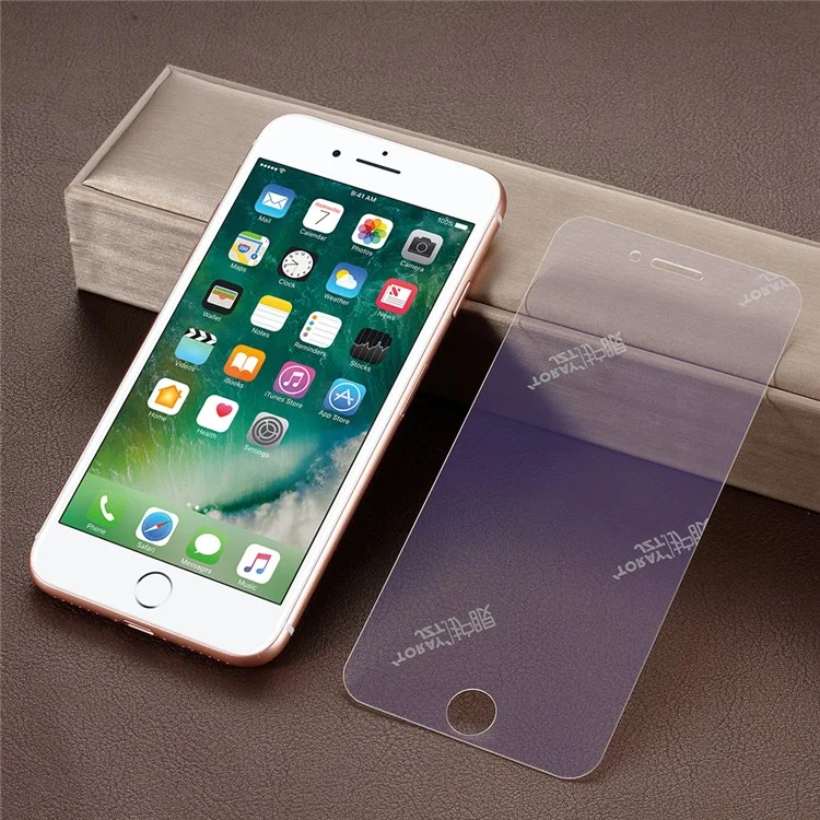 Eye-protection Anti-blue-ray Anti-explosion Full Size Tempered Glass Guard Film for iPhone 8 / 7 4.7 inch