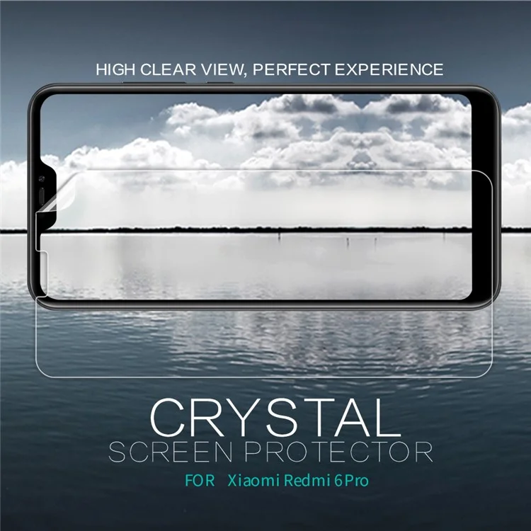 NILLKIN Anti-fingerprint Crystal Clear LCD Screen Protector Film for Xiaomi Mi A2 Lite / Redmi 6 Pro