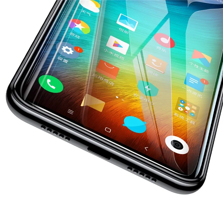 BASEUS 0.3mm Full Coverage Tempered Glass Screen Protector for	 Xiaomi Mi 8 SE (5.88-inch) - Black