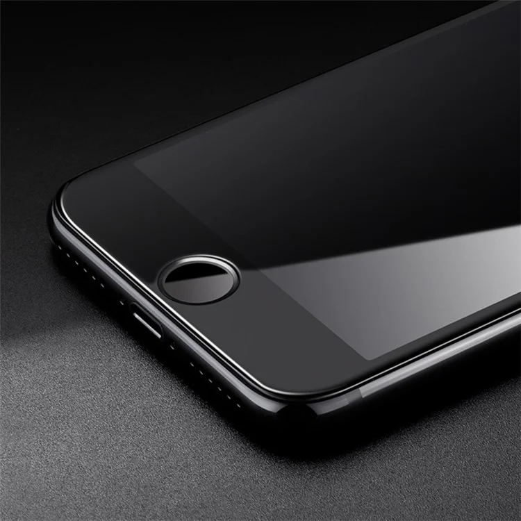 MOCOLO Silk Print Full Size Tempered Glass Screen Protector(Full Glue) for iPhone 8 Plus/7 Plus 5.5 inch - Black