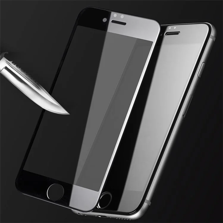 MOCOLO Silk Print Full Size Tempered Glass Screen Protector(Full Glue) for iPhone 8 Plus/7 Plus 5.5 inch - Black