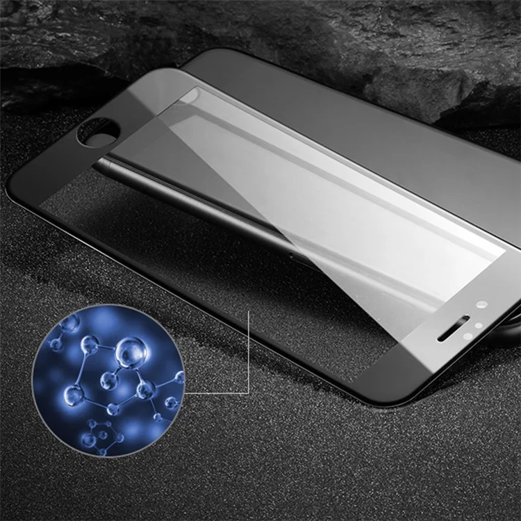 Protector De Pantalla De Cristal Templado De Tamaño Completo De Impresión De Seda MOCOLO (pegamento Completo) Para IPhone 8 Plus / 7 Plus 5.5 Pulgadas - Negro