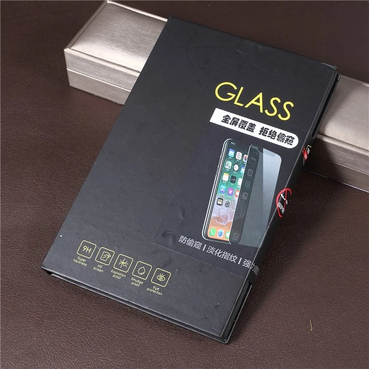 Anti-peep Full Screen Tempered Glass Protection Film for Samsung Galaxy Note 9 (Opening on Top)