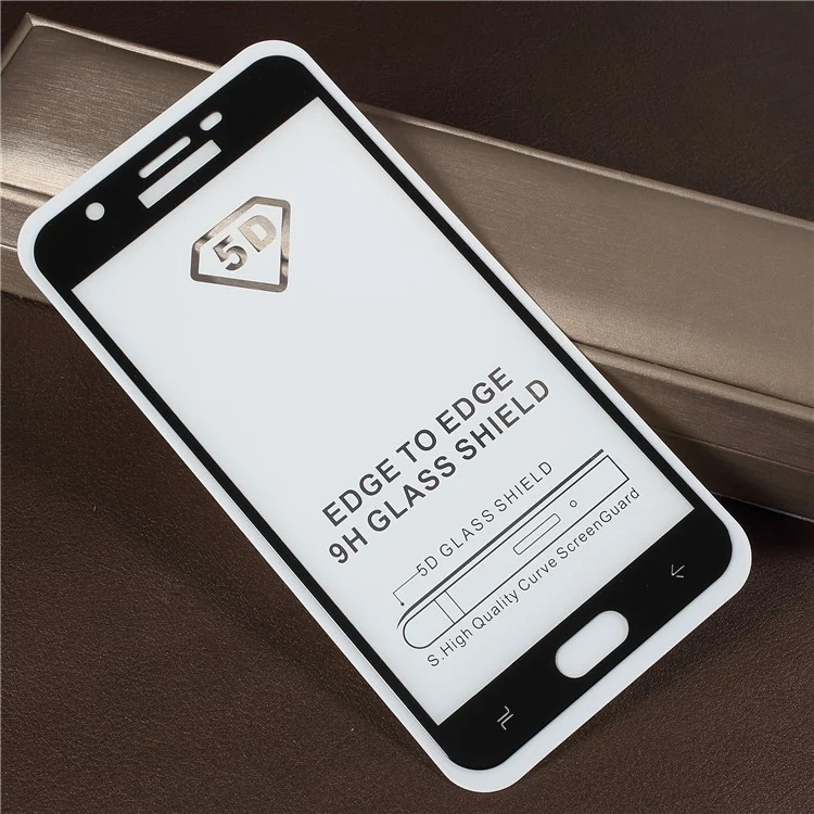 RURIHAI 0.26mm 2.5D Curved Tempered Glass Full Size Screen Protector for Samsung Galaxy J7 (2018) - Black