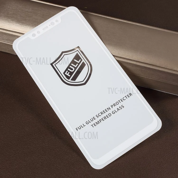 RURIHAI 0.26mm 2.5D Curved Tempered Glass Full Size Screen Protector for Xiaomi Mi 8 (6.21-inch) - White