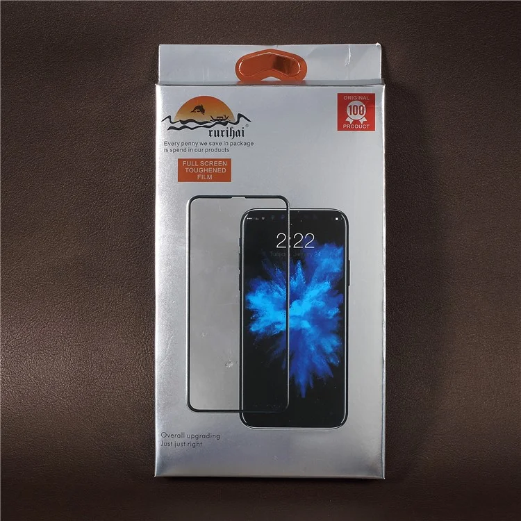 RURIHAI 0.26mm 2.5D Curved Tempered Glass Full Size Screen Protector for Samsung Galaxy J2 Pro 2018 - Black