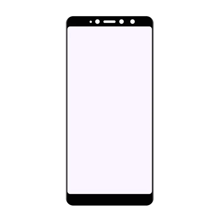 HAT PRINCE 0.2mm 9H 3D Curved Carbon Fiber Full Covering Tempered Glass Screen Guard Film Anti-blue-ray for Xiaomi Redmi S2 / Y2 - Black