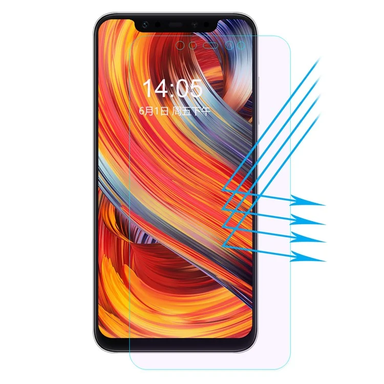 HAT PRINCE 0.26mm 2.5D Anti-blue-ray Tempered Glass Screen Protector Film for Xiaomi Mi 8 Explorer Edition / Mi 8 (6.21-inch)