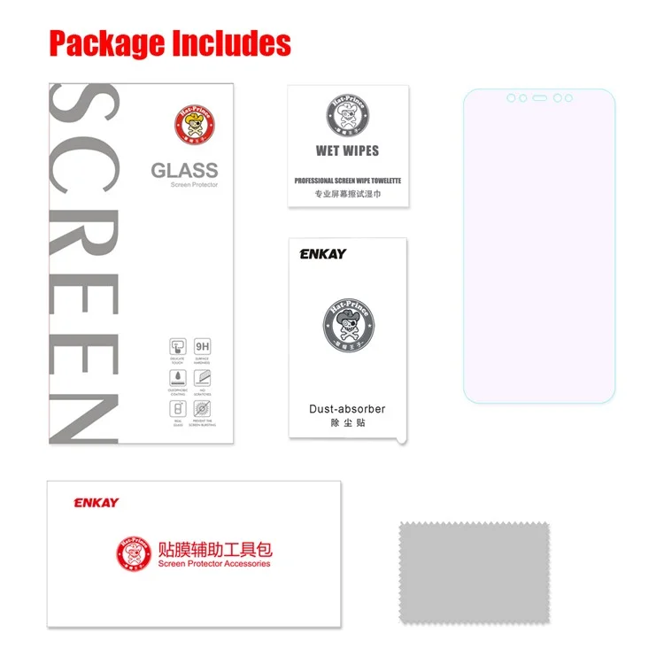 HAT PRINCE 0.26mm 2.5D Anti-blue-ray Tempered Glass Screen Protector Film for Xiaomi Mi 8 Explorer Edition / Mi 8 (6.21-inch)