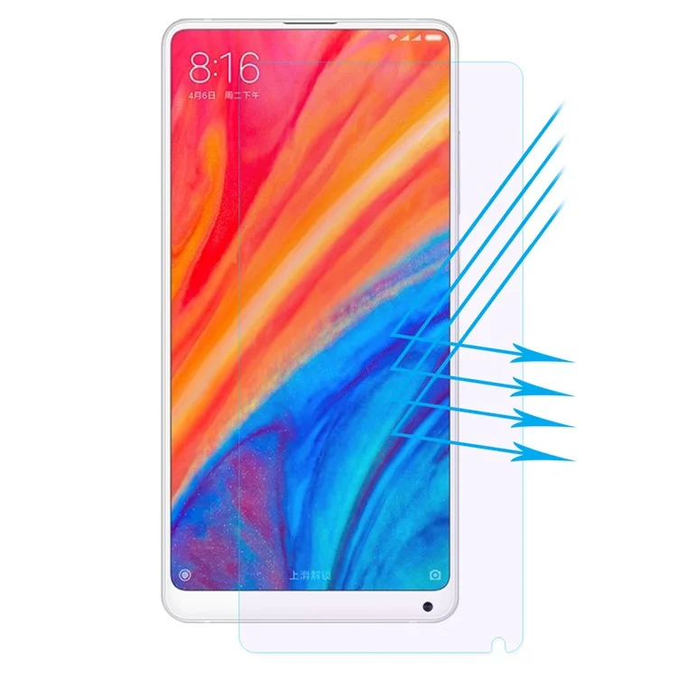 HAT PRINCE 0.26mm 2.5D Anti-blue-ray Tempered Glass Screen Protector for Xiaomi Mi Mix 2 / Mix 2s