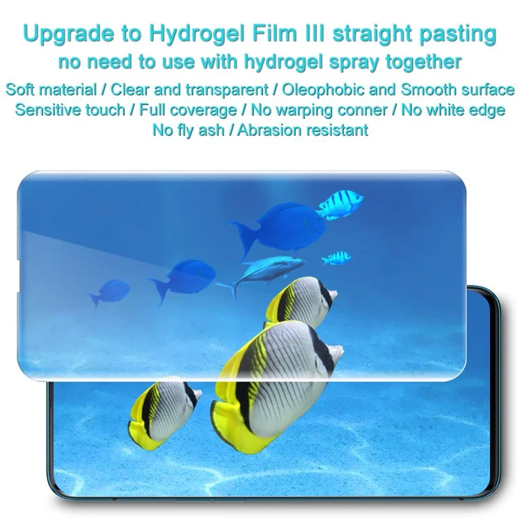 2Pcs/Set IMAK Soft Clearer Hydrogel Film III Full Coverage Screen Protector Film for Oppo Find X