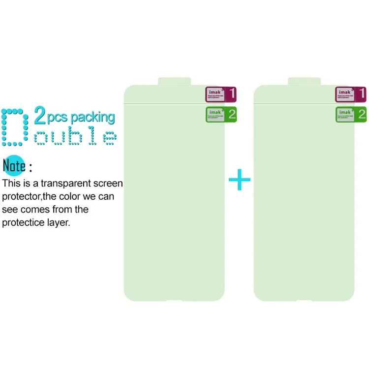 2Pcs/Set IMAK Soft Clearer Hydrogel Film III Full Coverage Screen Protector Film for Oppo Find X