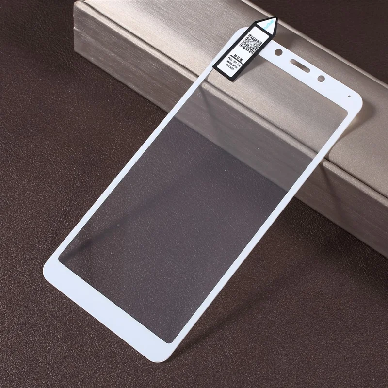 RURIHAI Solid Defense Tempered Glass Full Size Screen Protector Guard Film for Xiaomi Redmi 6A / Redmi 6 - White