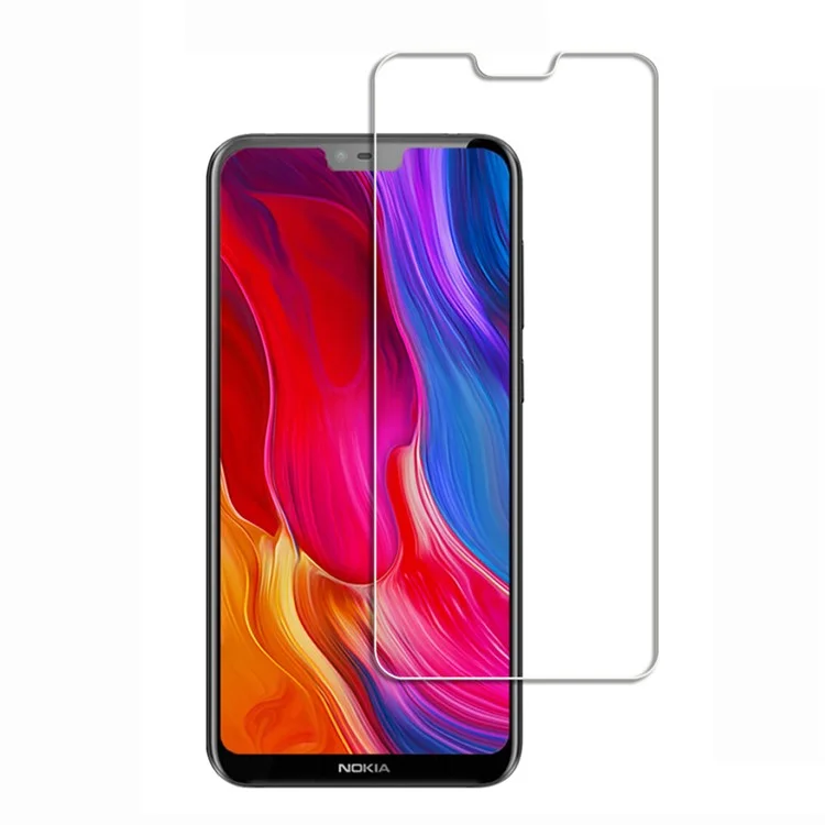 0.3mm Tempered Glass Screen Protector Film for Nokia 6.1 Plus / X6 (China) Arc Edge