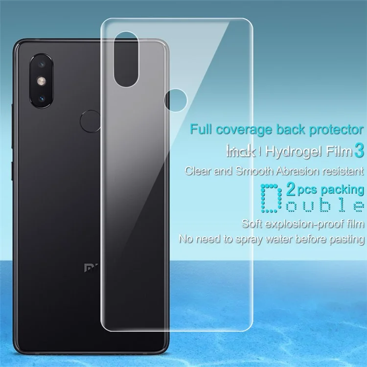 2PCS/Set IMAK Soft Hydrogel Back Cover Protector Guard Film for Xiaomi Mi 8 SE (5.88-inch)