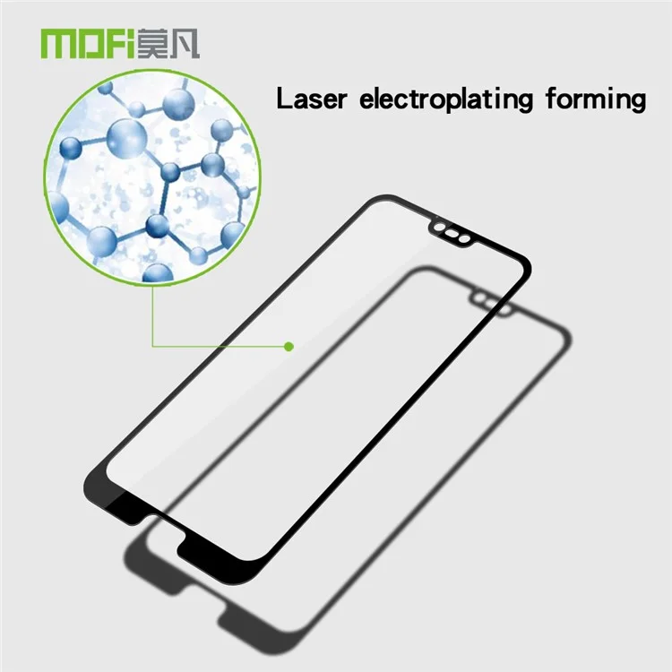 MOFI 9H Anti-burst 2.5D Arc Edge Full Size Tempered Glass Screen Protective Film for Huawei Honor 10 - Black
