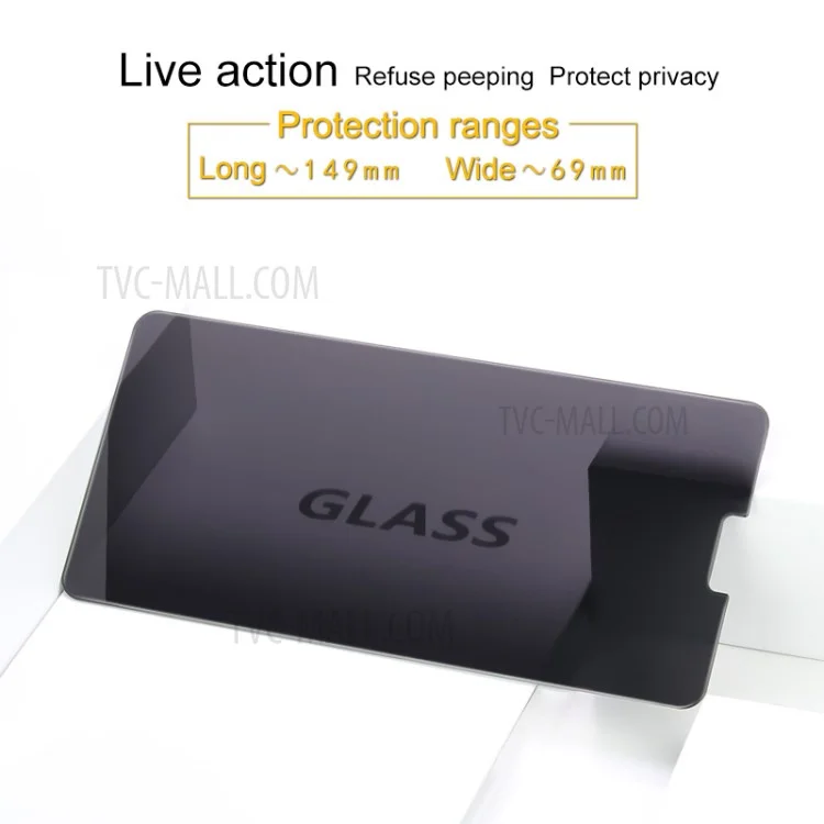 IMAK Anti-peep 9H Tempered Glass Screen Guard Film for vivo Y83