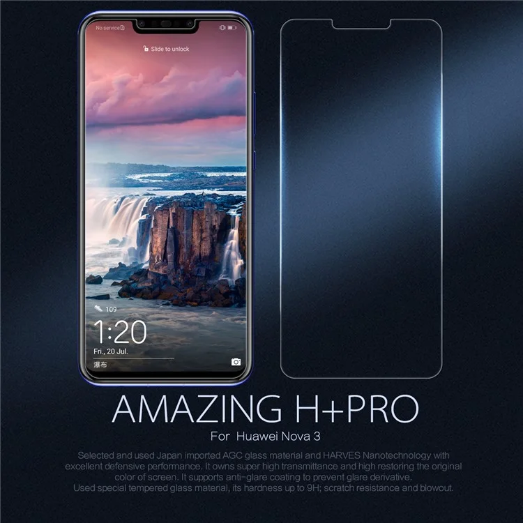 NILLKIN Amazing H+PRO Tempered Glass Screen Protector Anti-Explosion for Huawei nova 3