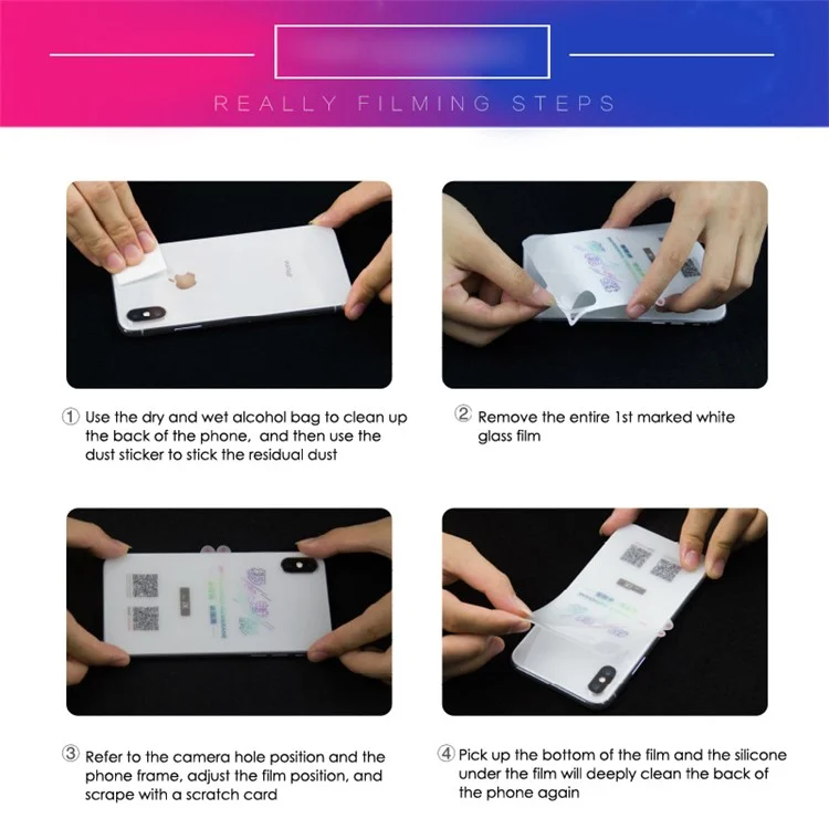 Multi-color Anti-explosion Soft TPU Back Protector Guard Film for iPhone 9 Plus