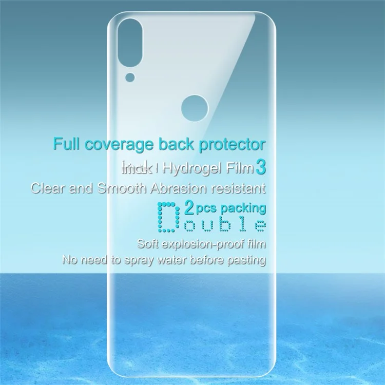 2PCS/Set IMAK Soft Hydrogel Back Cover Protector Guard Film for Asus Zenfone Max Pro (M1) ZB601KL / ZB602KL
