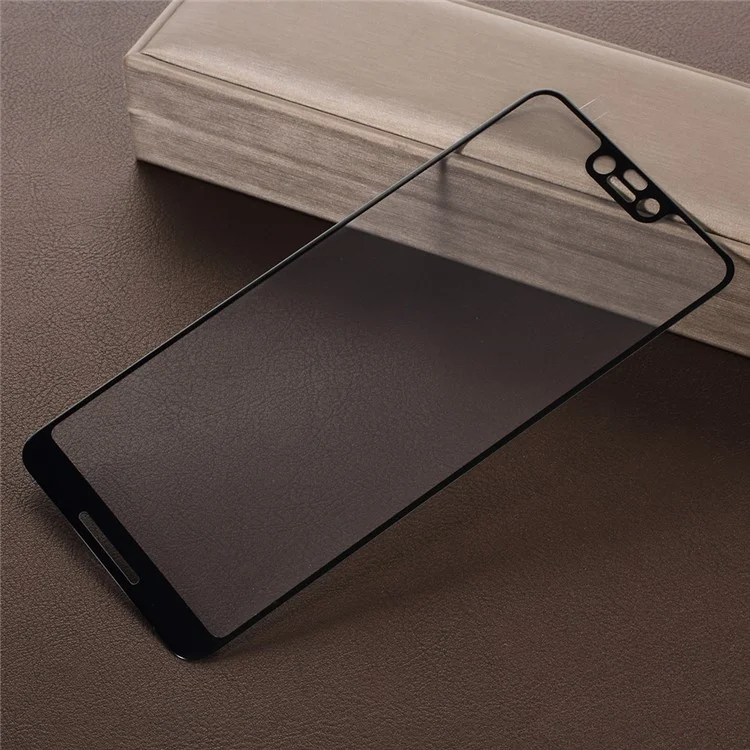 Full Cover Heat Bending Tempered Glass Screen Protector for Google Pixel 3 XL - Black