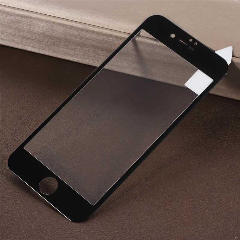 RURIHAI 3D Carbon Fiber HD Clear Crack-resistant Edges Full Size Tempered Glass Protector for iPhone 8 / 7 - Black