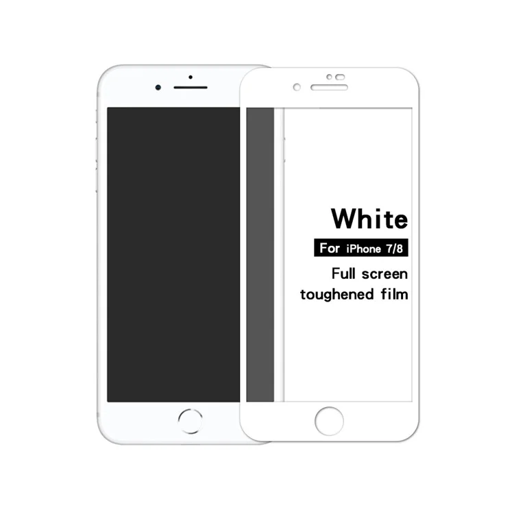 MOFI 2.5D 9H Película Protector de Pantalla de Vidrio Templado de Tamaño Completo Para Iphone 8 / 7 - Blanco