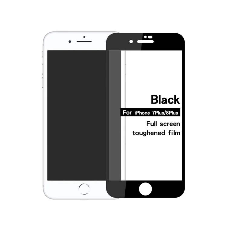 Protecteur D'écran De Verre Trempé En Verre Trempé De Mofi 2.5D 9H Pour IPhone 8 Plus / 7 Plus - Noir