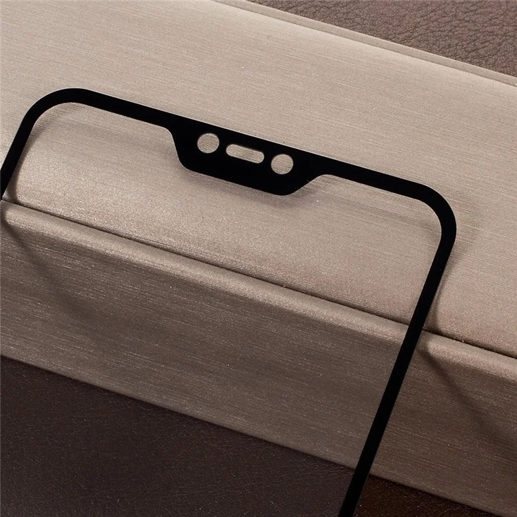 RURIHAI 0,26mm 2,5D Curved Tempered Glass Full Size Screen Protector para Xiaomi Mi A2 Lite / Redmi 6 Pro - Preto