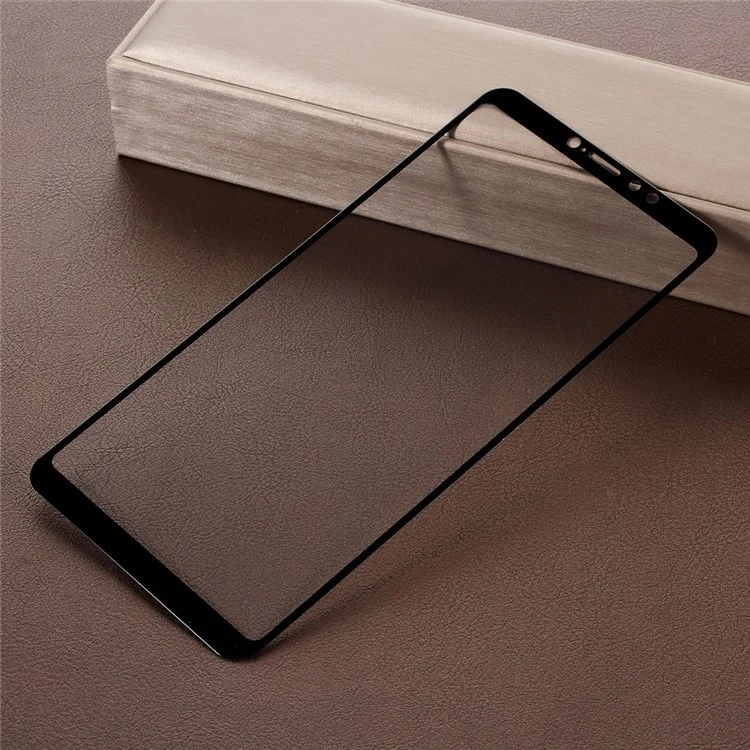 RURIHAI 0.26mm 2.5D Curved Tempered Glass Full Size Screen Protector for Xiaomi Mi Max 3 - Black