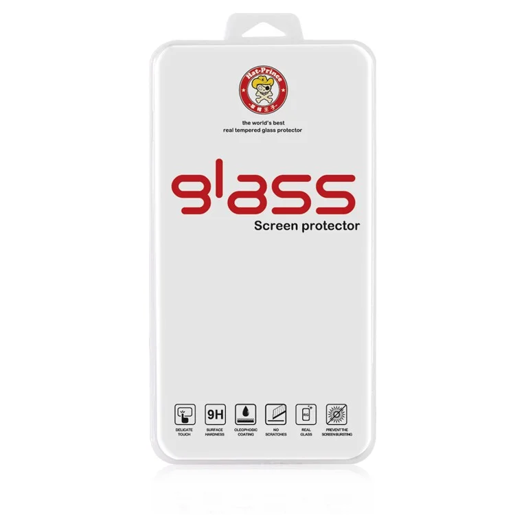 HAT PRINCE para iPhone (2019) 6.1" / XR 6.1 pulgadas 0.26 mm 9H 2.5D Protector de pantalla de vidrio templado de borde curvado