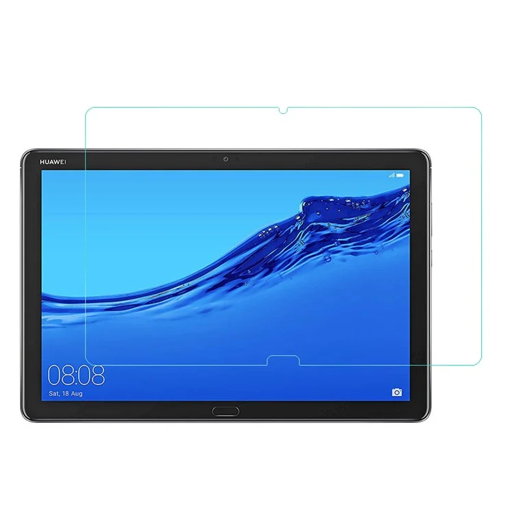 Película de Vidrio Templado con Borde 2.5D para Huawei Mediapad C5 10 / M5 Lite 10, Cobertura Completa, Dureza 9H, Pantalla Antiarañazos de Alta Definición