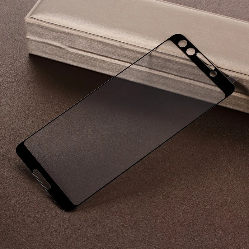 Silk Printing Full Covering Tempered Glass Protector Guard for Google Pixel 3 - Black