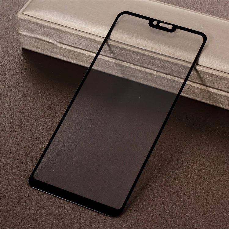 Impression En Soie Garde De Protecteur En Verre Trempé De Couverture Pour Xiaomi Xiaomi Redmi Note 6 Pro Pro - Noir