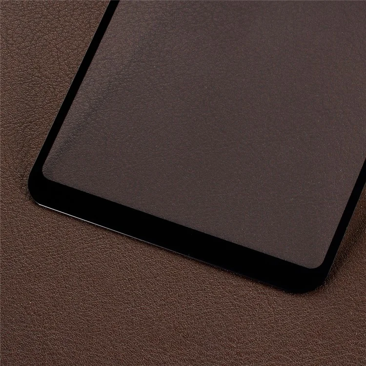 Impression En Soie Garde De Protecteur En Verre Trempé De Couverture Pour Xiaomi Xiaomi Redmi Note 6 Pro Pro - Noir