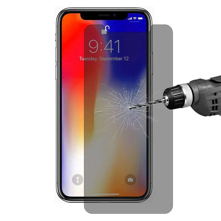 ЧЕХОЛ-ПРИНЦ 0.26мм 9H 2.5D Антишпионское защитное стекло для iPhone XS Max 6.5 дюймов