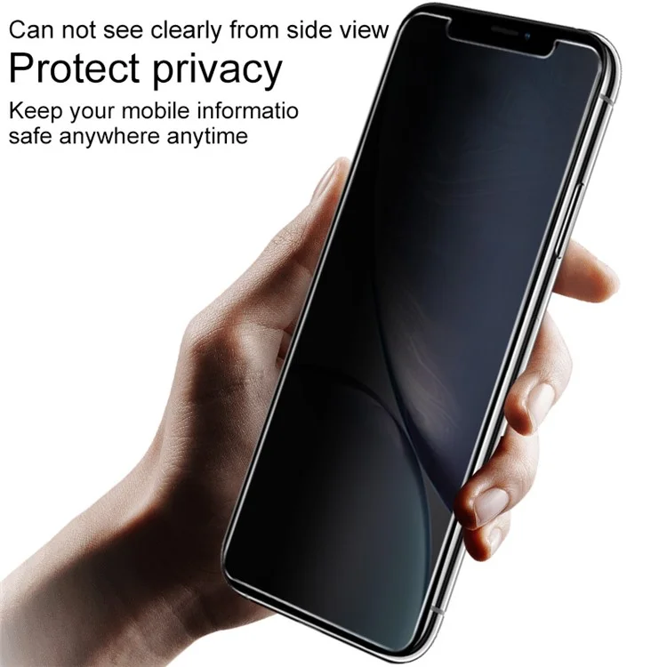 IMAK Privacy Anti-Peep 9H Tempered Glass Screen Guard Film for iPhone (2019) 6.1" / XR 6.1 inch