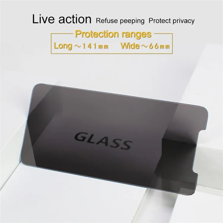 IMAK Privacy Anti-Peep 9H Tempered Glass Screen Guard Film for iPhone (2019) 6.1" / XR 6.1 inch